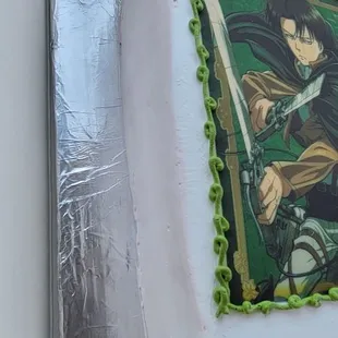 a cake with a picture of the lord of the rings on it