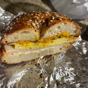 Breakfast Bagel Sandwich