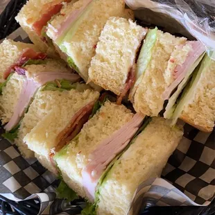 Turkey club with house bread! Yum!!