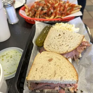 Pastrami Sandwich &amp; French Fries