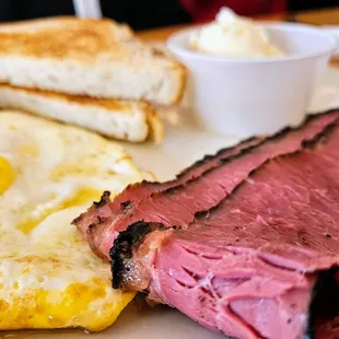 Two eggs with pastrami!