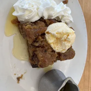 Caramel Raisin Bread Pudding