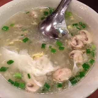 Egg Drop Mushroom Soup