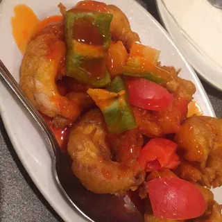 Sweet and Sour Prawns