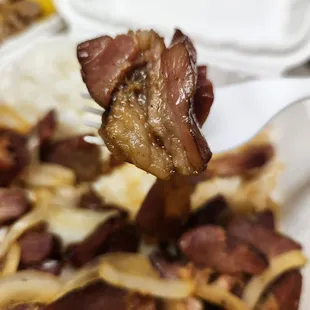 Smoked meat &amp; onion plate