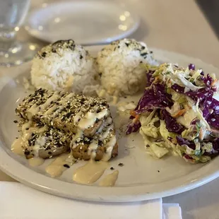 Tofu rice plate