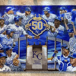 Painting at the Gate C entrance