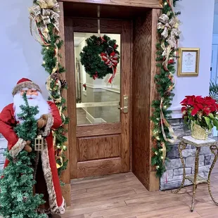 Christmas Decor back entrance