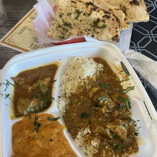 Chicken curry and Chicken Tikka Masala
