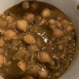 Chick pea soup delish!