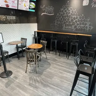 the interior of the restaurant