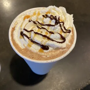 Caramel mocha on a cold day- perfect!