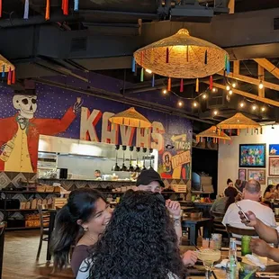 people eating at a restaurant