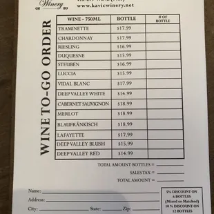 2019 prices