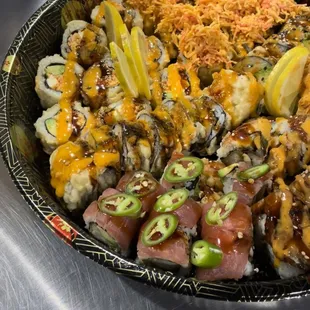 special sushi party tray