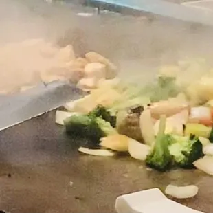 Chicken and vegetables