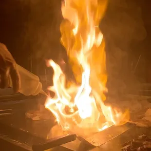 Failed onion volcano trick