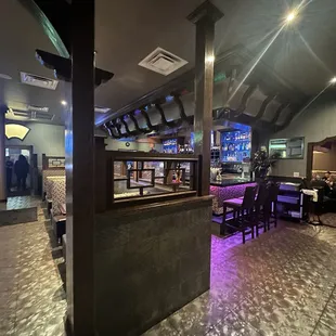 the bar