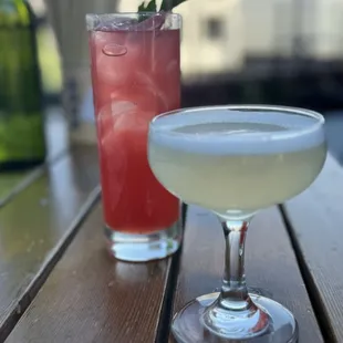 &quot;Passionfruit&quot; cocktail (left). &quot;Everything She Wants&quot; Cocktail (right).