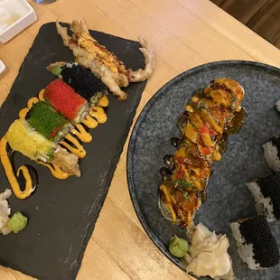 sushi, sashimi, sushi and sashimi, food