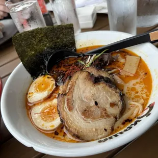 Ramen, some extra waves noodles on the side.