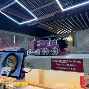 Train delivering an order