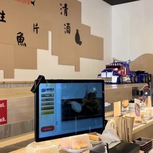 One of the three trains bringing us our dessert.