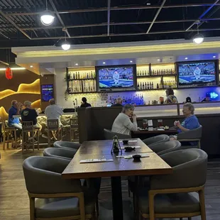 interior, sushi and sashimi