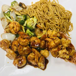 D.Hibachi Seafood Combo