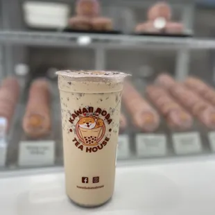 Iced Oreo Milk Tea (Light Ice)