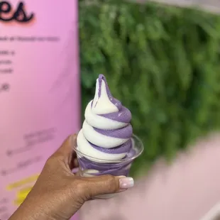 Vanilla and Ube Swirl