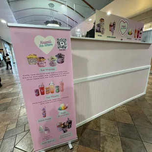 a display of ice cream