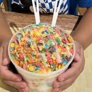 Regular sized Fruity pebble Kawaii Ice Wave.