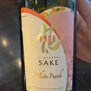 White peach sake is a must try