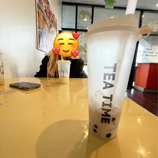 Bobba tea, girl, restaurant
