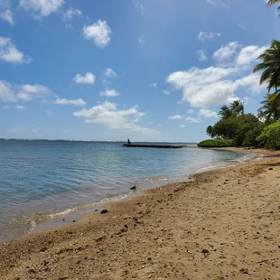 A guy is fishing at end