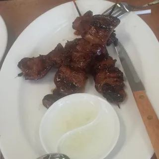 3 BBQ Pork Skewers