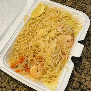 Pancit Bihon with Shrimp