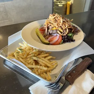 Meat lover hamburger bowl