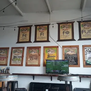 Beer award wall