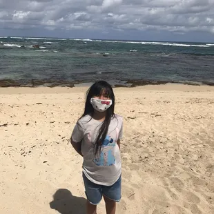 My daughter enjoying the beach!