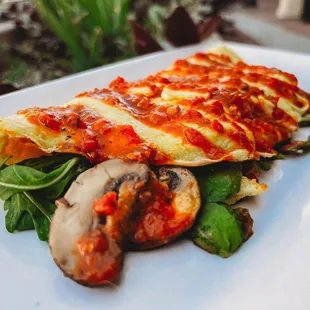Roasted Red Pepper Omlette