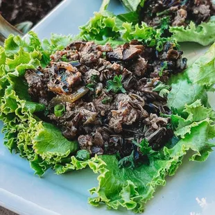 Bison Lettuce Wraps