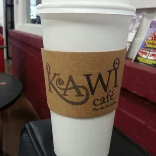 Smooth, flavorful latte from Kawi
