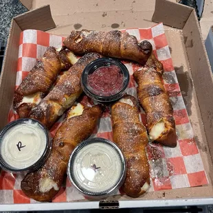Pizza logs