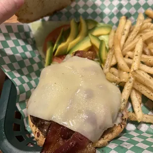 Bacon avocado burger