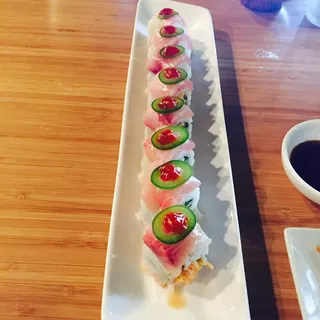 Hamachi Fire Roll