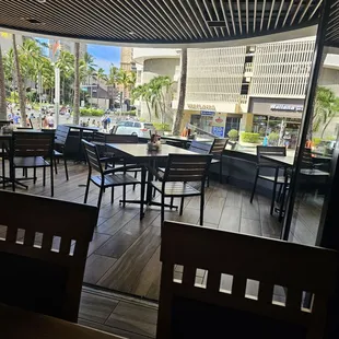 Open air covered dining