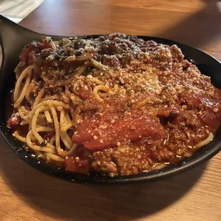 Spaghetti with meat sauce