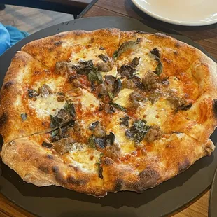 Italian Sausage Mushroom Pizza